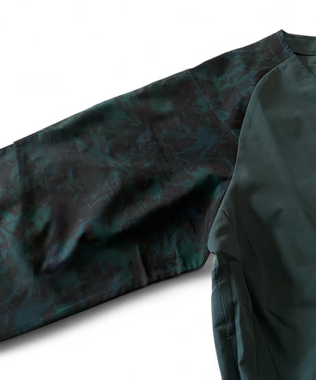 RYOGEN/ DEADLEAF RAGLAN HALFZIP SHIRT -DL.GREEN-