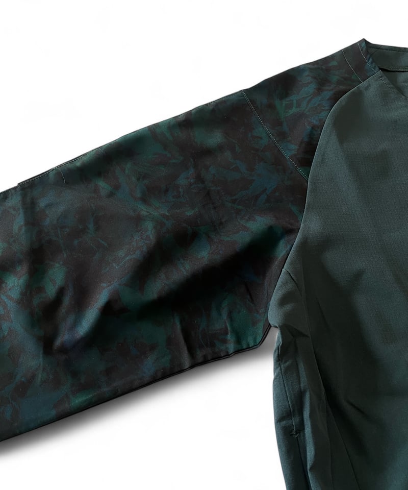 RYOGEN/ DEADLEAF RAGLAN HALFZIP SHIRT -DL.GREEN