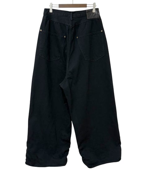【26SS】 refomed / FRESH MAN DENIM WIDE PANTS "OW" -BLACK-