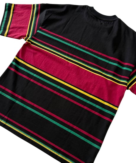 【26SS】 The DUFFER N NEPHEWS / MULTI BORDER TEE -BLACK-