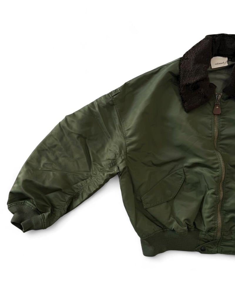 25AW】refomed / CASTRO JAMPER -OLIVE- | YURAGI