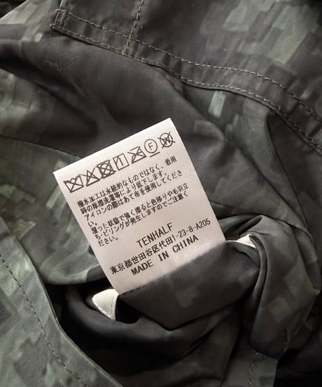 【26SS/残り1点】 TENHALF / REVERSIBLE CARGO PANTS -BLACK-