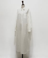 【26SS】 YOKO SAKAMOTO / SHIRT DRESS -WHITE-
