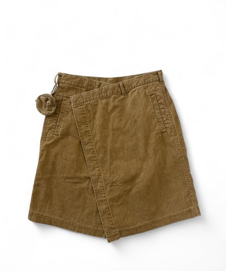 【SALE】 refomed / GRANNY CORDS EPRON -BEIGE-
