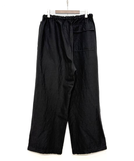 【26SS】 marka / WIDE OVER PANTS -BLACK-