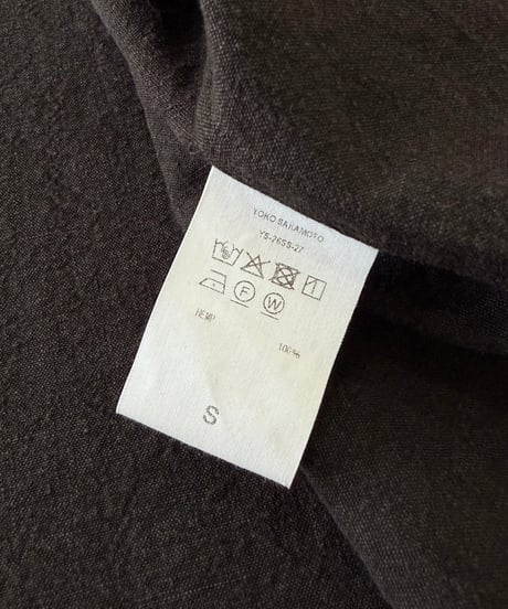 【26SS】 YOKO SAKAMOTO / WORK SHIRT -BROWN-