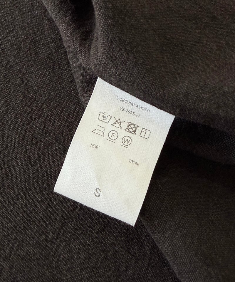 26SS】 YOKO SAKAMOTO / WORK SHIRT -BROWN- | YURAGI