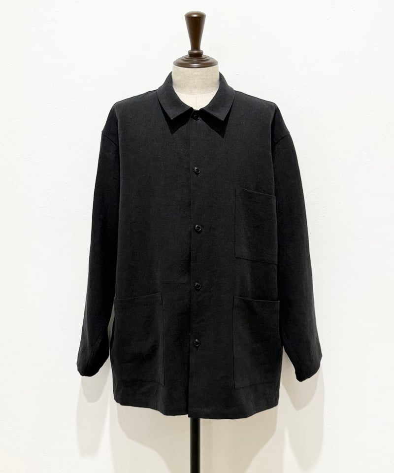 26SS】 YOKO SAKAMOTO / WORK SHIRT -BLACK- | YURAGI