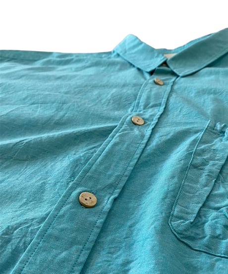 refomed / Wrist Patch Wide Shirt "CHAMBRAY" -MINT-
