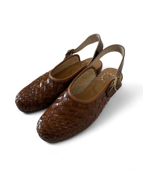 Post Production / FACE Sandals -Mesh Hand dyed cow-
