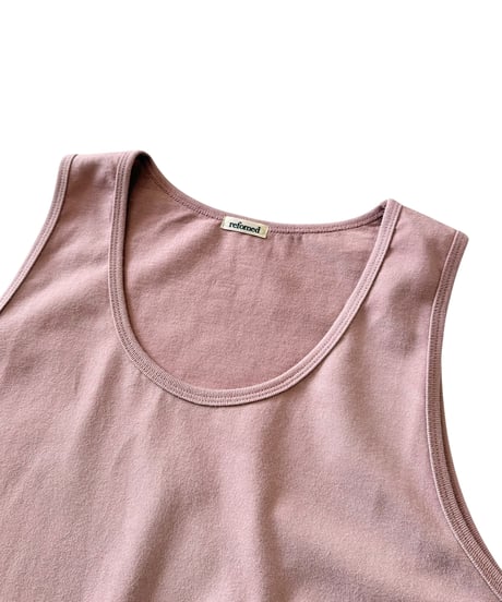 【26SS/残り1点】 refomed / 10WASH TANK TOP -PINK-