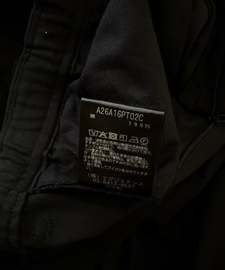 【26SS】 MARKAWARE / Organic Cotton Voile Yarn Twill Triple Pleated Easy Trousers -Black-