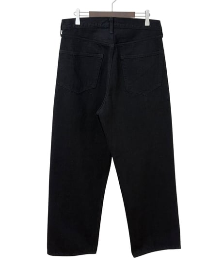 【26SS】 YOKO SAKAMOTO / 5POCKET STRAIGHT PANTS "ONE WASH" -BLACK-