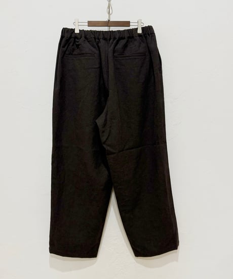 【26SS】 YOKO SAKAMOTO / WIDE EASY PANTS -BROWN-