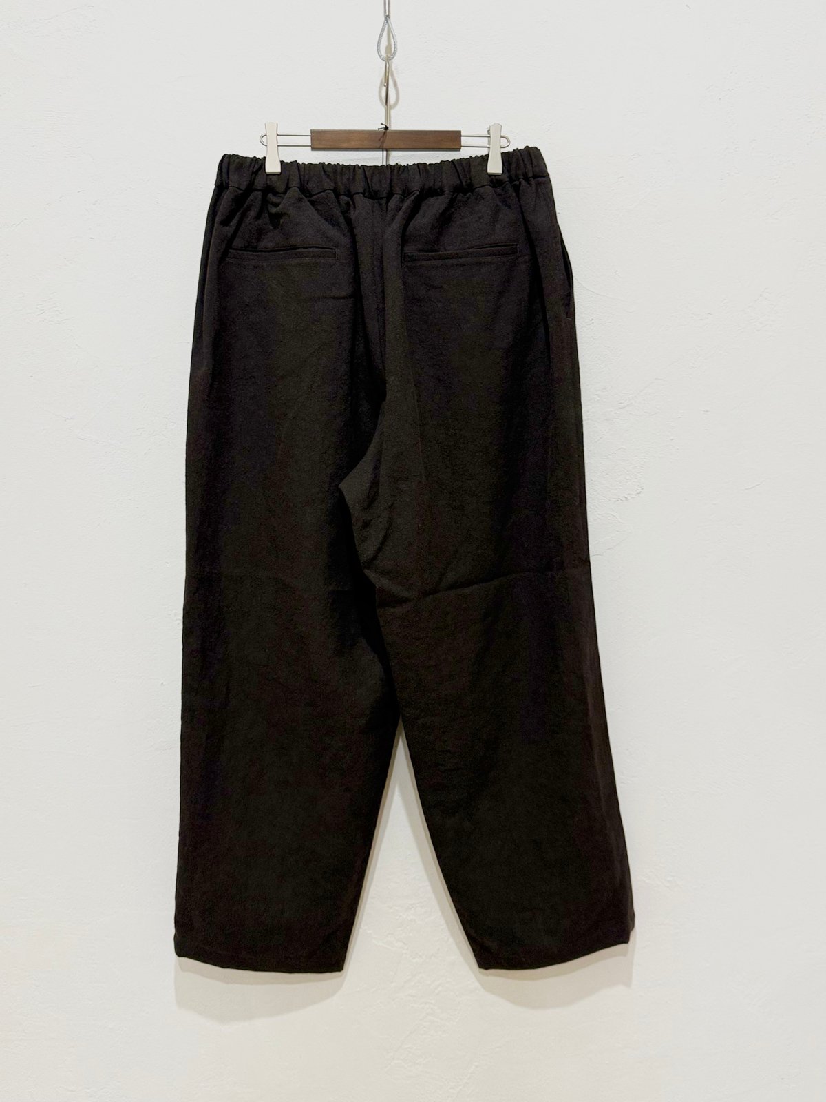 26SS】 YOKO SAKAMOTO / WIDE EASY PANTS -BROWN-