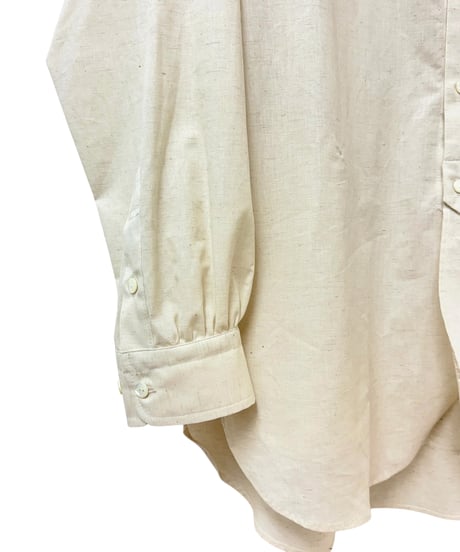 【26SS】 Urig / COTTON RAMIE V-COLLAR SEMI LONG SHIRT LS -KINARI-