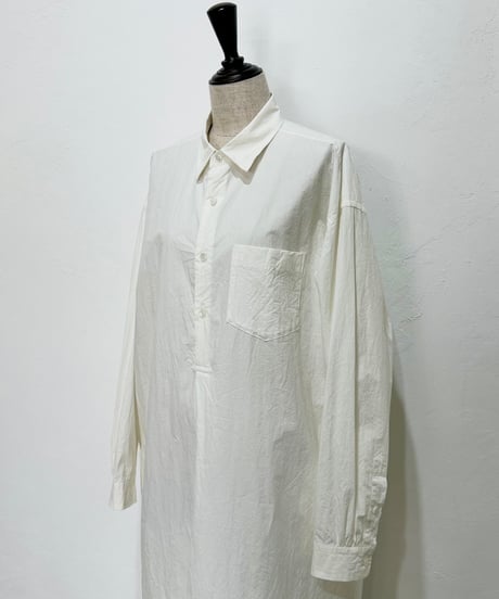 【26SS】 YOKO SAKAMOTO / SHIRT DRESS -WHITE-