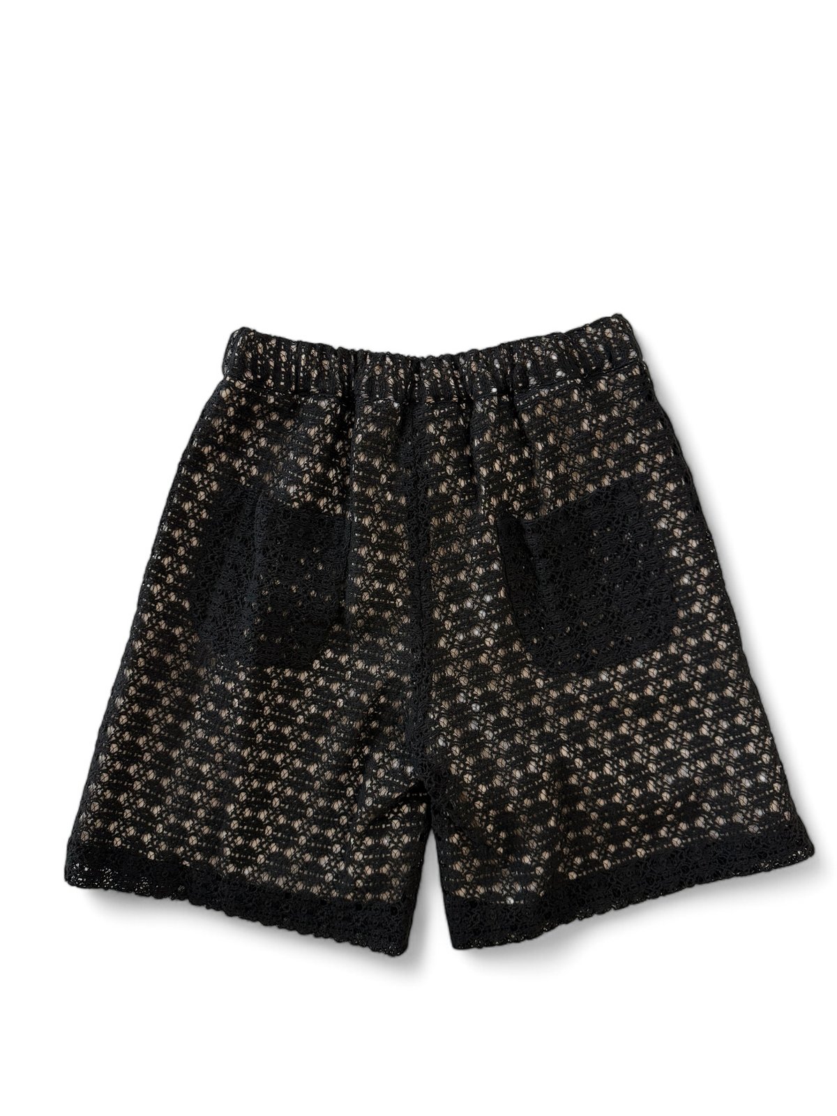 【韓国UBEIGE ユーベイジ】Label Shorts Urig / RUSSELL KNIT EASY SHORTS -BLACK- | YURAGI