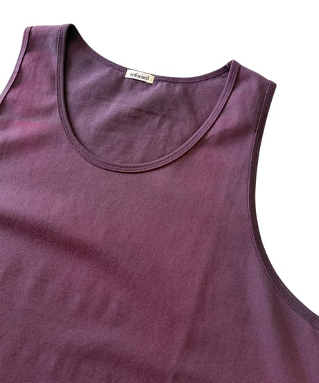【26SS】 refomed / 10WASH TANK TOP -PURPLE-