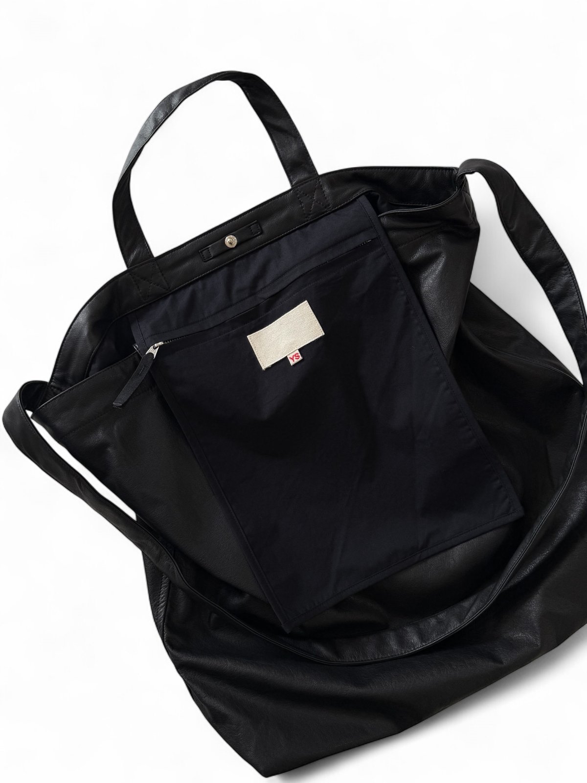 YOKO SAKAMOTO / RESEARCHER BAG LARGE -BLACK FUL