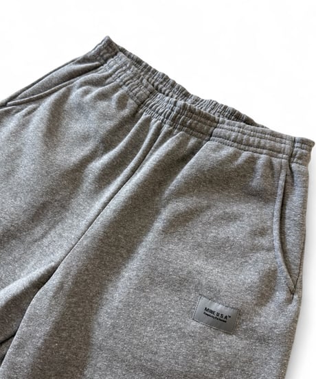 【SALE】 MINE / Wide Relax Sweat Pants -Heather Gray-
