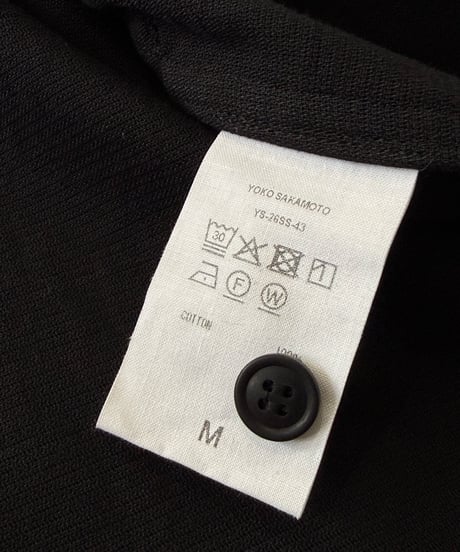 【26SS】 YOKO SAKAMOTO / UTILITY SHIRT -BLACK-