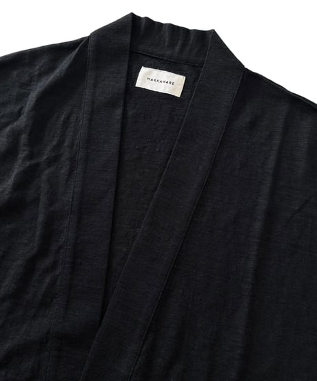 【26SS】 MARKAWARE / Hemp Knit / Japanese Cardigan -Black-