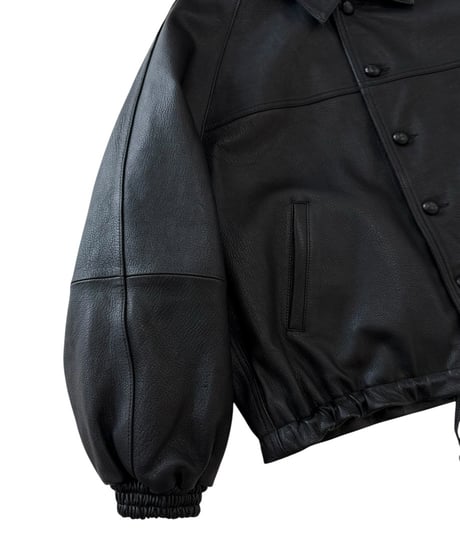 【26SS】 refomed / CCU LEATHER FORMAN JACKET -BLACK-