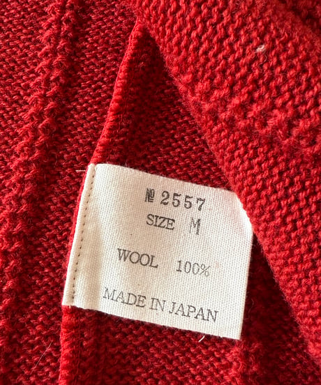 【SALE】 obafer / WOOL ZIP JACKET -RED-