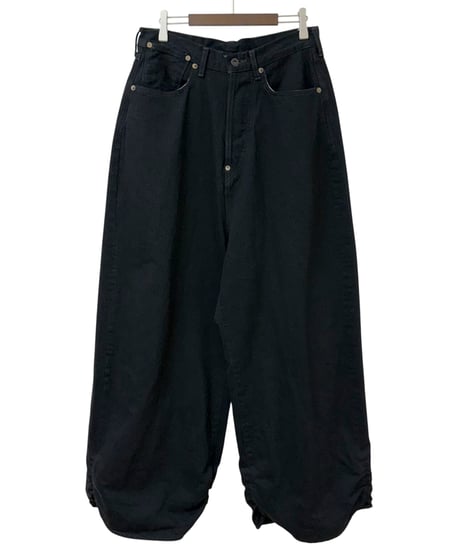 【26SS】 refomed / FRESH MAN DENIM WIDE PANTS "OW" -BLACK-