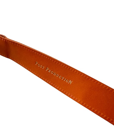 【26SS】 Post Production / MESH BELT -ORANGE×GOLD-