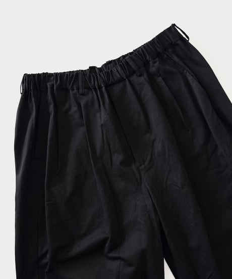 【26SS】 YOKO SAKAMOTO / DOUBLE PLEATED WIDE EASY PANTS -BLACK-