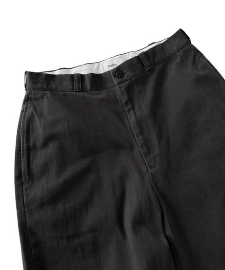 【26SS】 marka / Organic Cotton Gabardine / U.S. Army Chino Trousers -Charcoal-