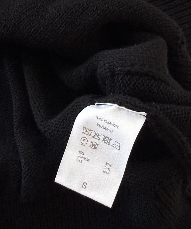 YOKO SAKAMOTO / DRIVERS KNIT -BLACK- | YURAGI