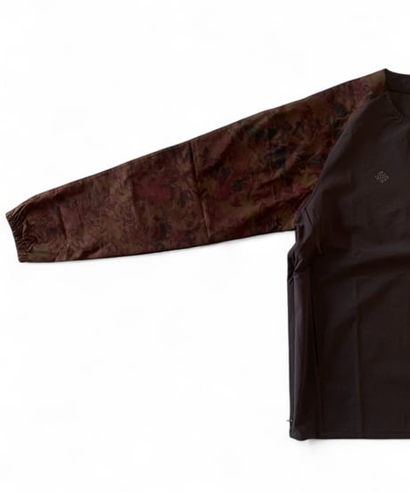 RYOGEN/ DEADLEAF RAGLAN HALFZIP SHIRT -DL.BROWN-