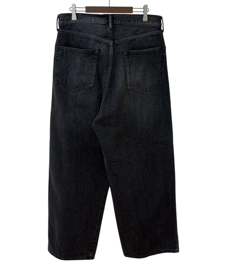 【26SS/残り1点】 YOKO SAKAMOTO / 5POCKET BAGGY PANTS "USED FADE" -FADE BLACK-