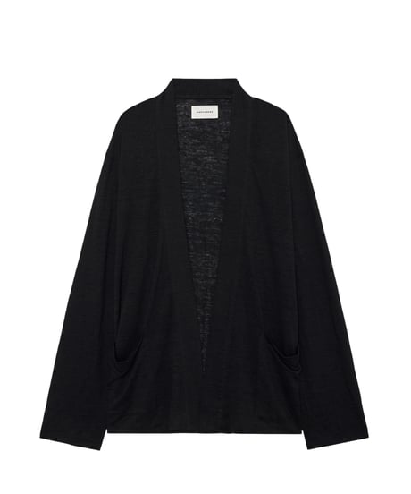 【26SS】 MARKAWARE / Hemp Knit / Japanese Cardigan -Black-