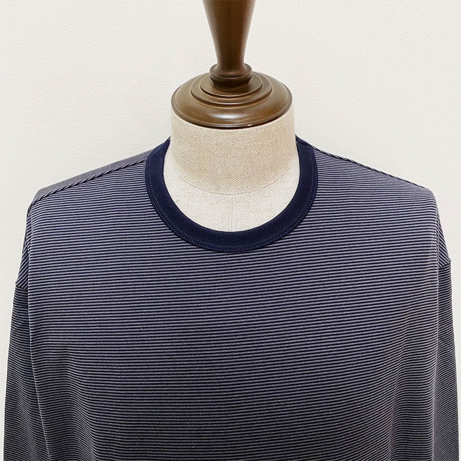 Graphpaper(グラフペーパー) Narrow Border L/S Tee NAVY×...