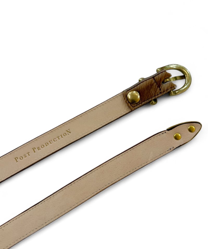 Post Production / Western-Belt -BROWN×GOLD- | Y