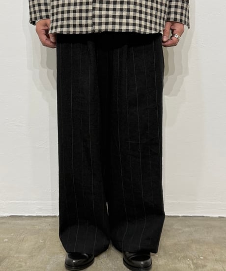 【26SS】 YOKO SAKAMOTO / BAGGY EASY PANTS -STRIPE-