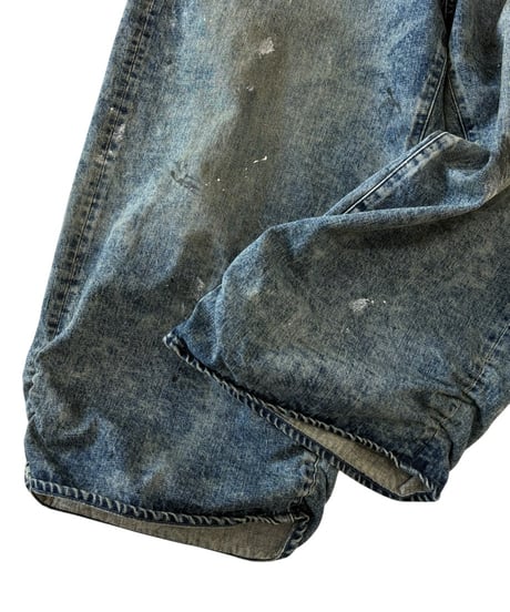 【26SS/残り1点】 refomed / FRESH MAN DENIM WIDE PANTS -PAINT-