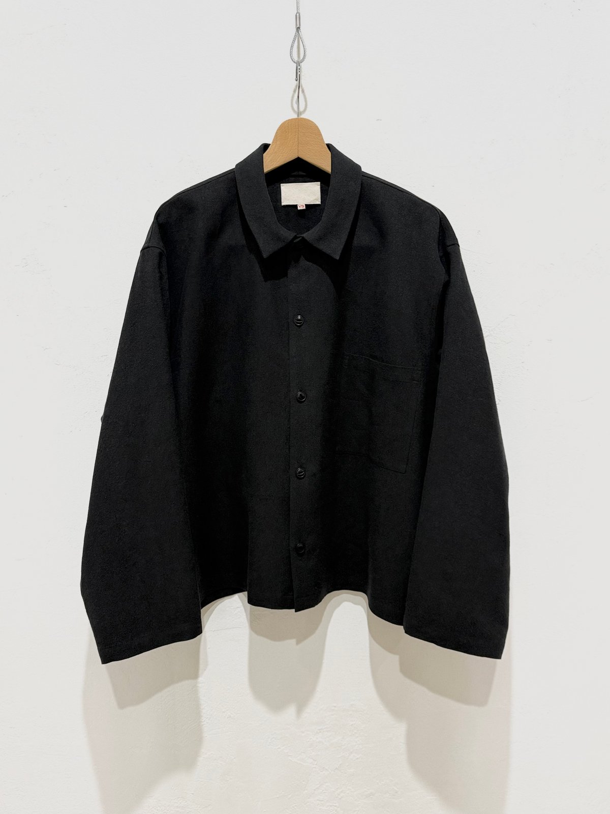 26SS】 YOKO SAKAMOTO / WORK BLOUSE -BLACK- | YU