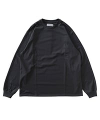 marka ORGANIC COTTON KNIT CREW NECK L/S TEE -M.GRAY-