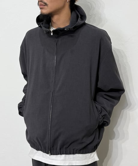 【26SS】 YOKO SAKAMOTO / HOODED BLOUSON -CHARCOAL GRAY-