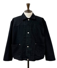【26SS】 YOKO SAKAMOTO / PLEATS JACKET "ONE WASH" -BLACK-