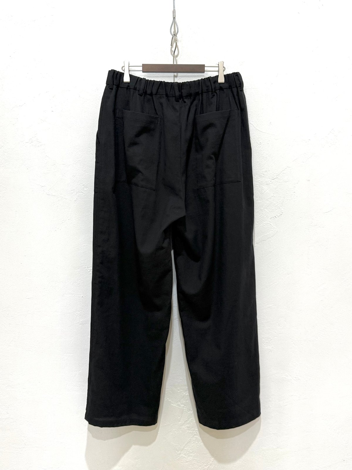 26SS】 YOKO SAKAMOTO / UTILITY EASY PANTS -BLAC