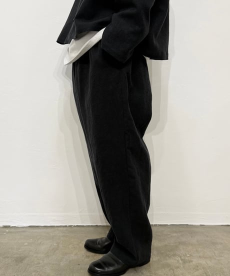 【26SS】 YOKO SAKAMOTO / WIDE EASY PANTS -BLACK-