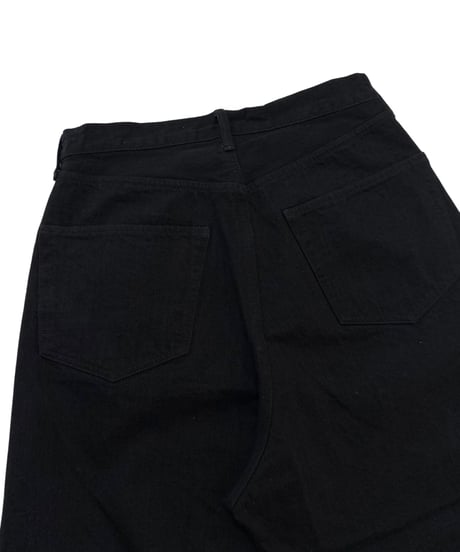 【26SS】 YOKO SAKAMOTO / 5POCKET BAGGY PANTS "ONE WASH" -BLACK-