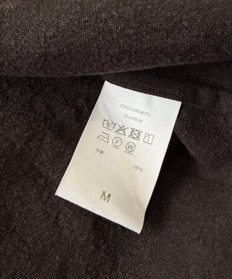 【26SS】 YOKO SAKAMOTO / WORK BLOUSE -BROWN-