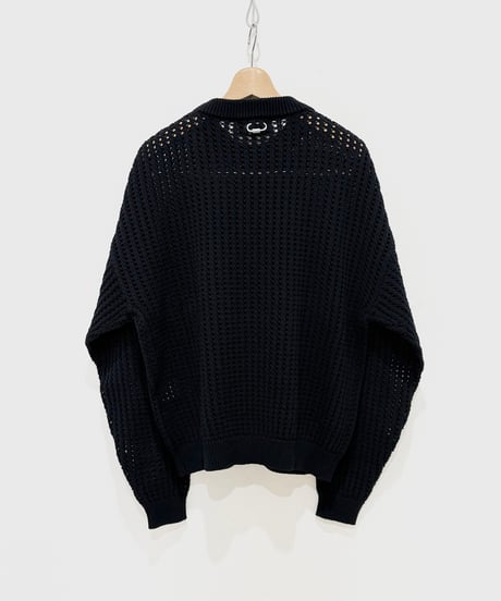 【26SS】 refomed / GUARD KNIT SWEATER -NAVY-